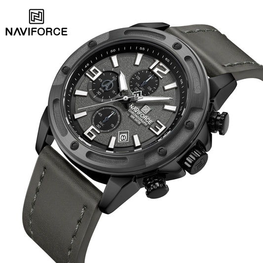 NAVIFORCE NF8074 Men’s Tactical Design Military Sport Watch – Professional Quartz Chronograph, Luminous Hands & Waterproof.