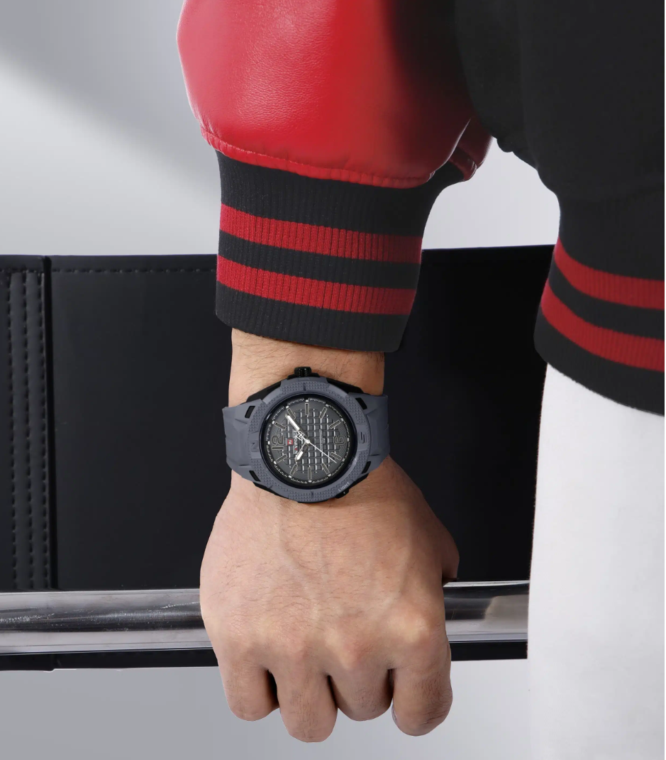 NAVIFORCE NF7126 Men’s Textura Edition, Waterproof High-Quality Quartz Watch