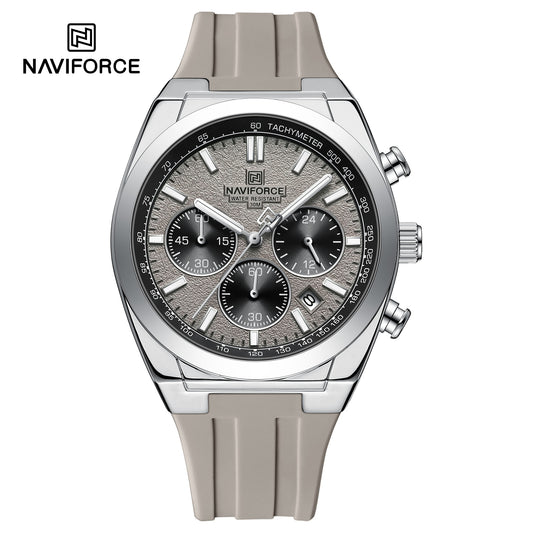 NAVIFORCE NF8080 Octagonal Luxury Men's Royal Oak Dial Design Chronograph Watch, Multi Precision Dials, Waterproof, and Luminous Night-Glow Hands