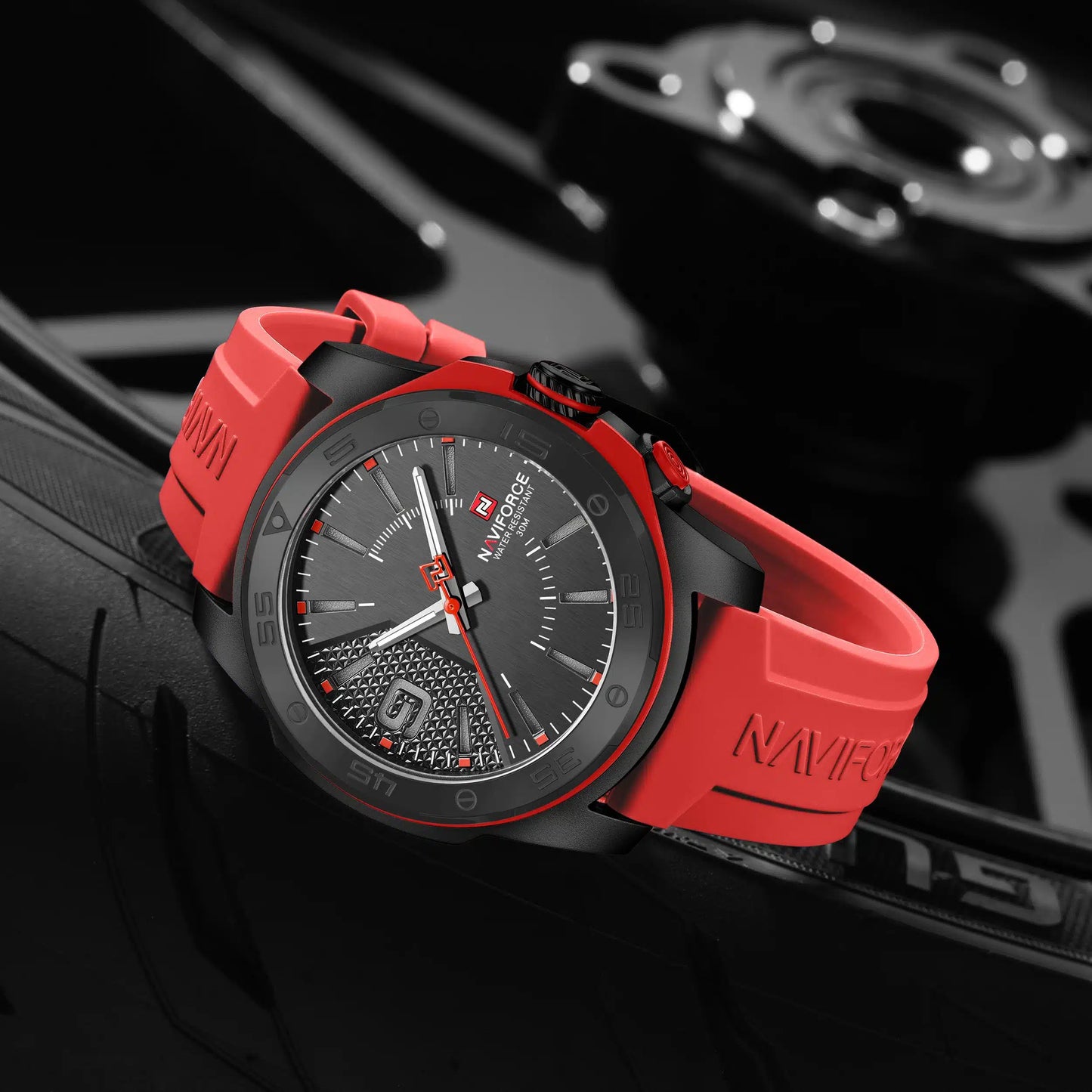 NAVIFORCE NF7112 Metropolis Edition Men's Watch – Luminous Hands, Water Resistant & Precision Quartz Movement