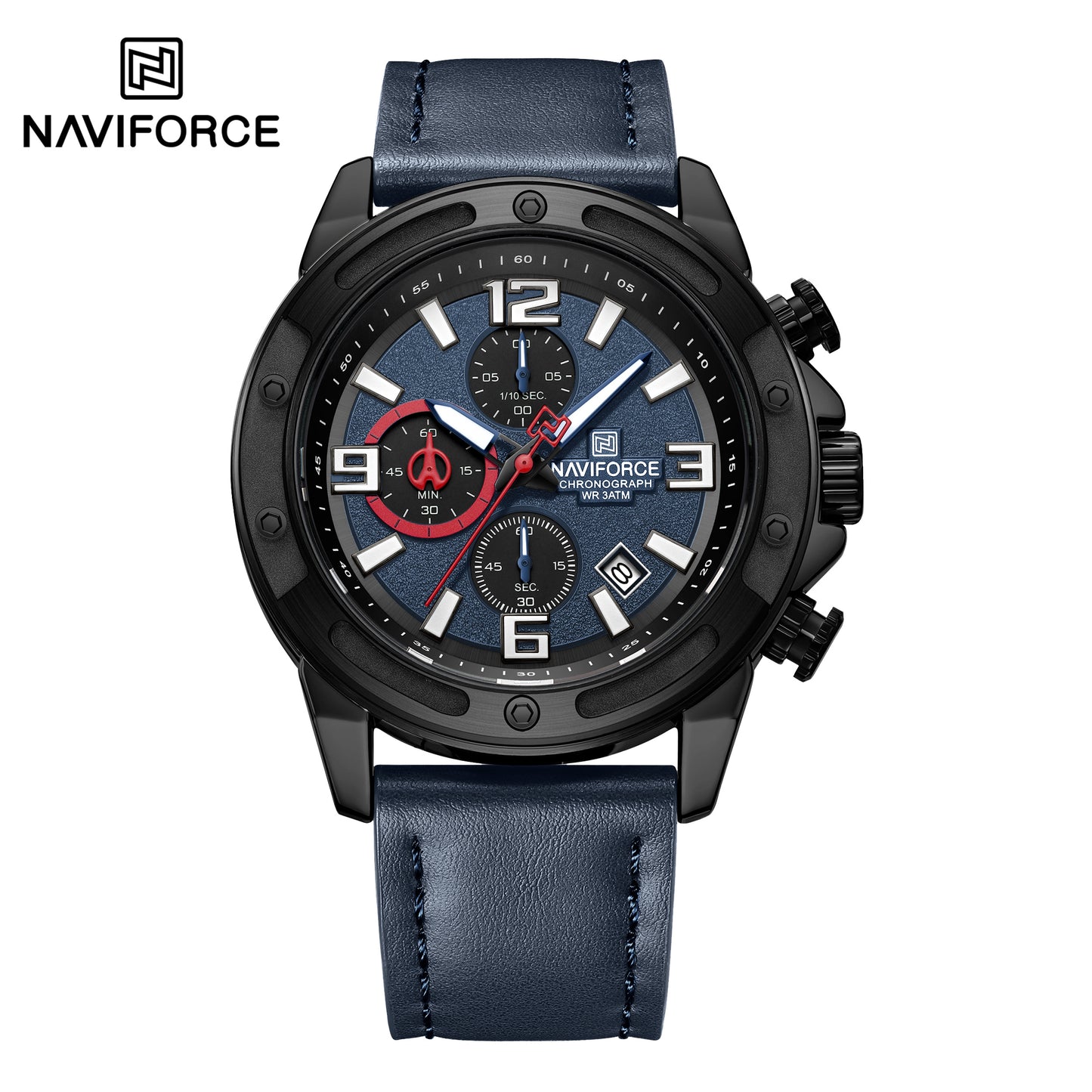 NAVIFORCE NF8074 Men’s Tactical Design Military Sport Watch – Professional Quartz Chronograph, Luminous Hands & Waterproof.