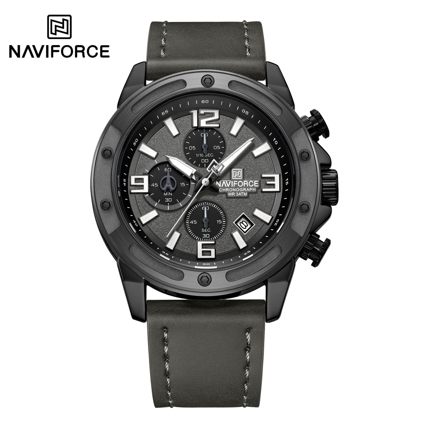 NAVIFORCE NF8074 Men’s Tactical Design Military Sport Watch – Professional Quartz Chronograph, Luminous Hands & Waterproof.
