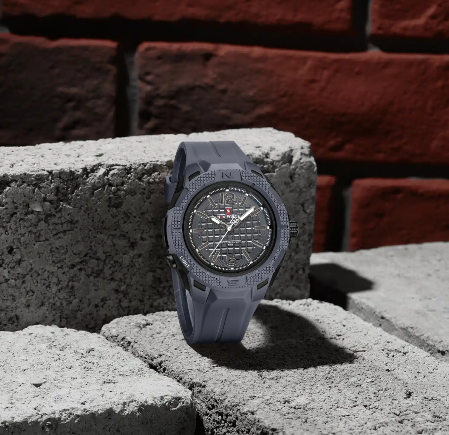 NAVIFORCE NF7126 Men’s Textura Edition, Waterproof High-Quality Quartz Watch