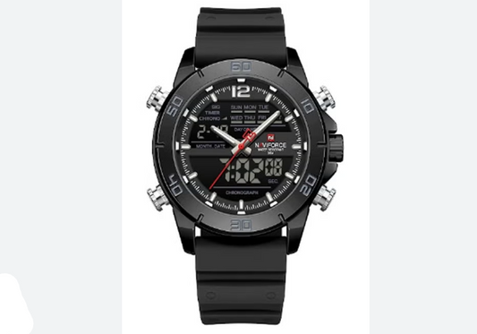 NAVIFORCE NF9253 Men's Sports Dual Quartz Force Style Design Watch + FREE BUMI Digital Sports Watch